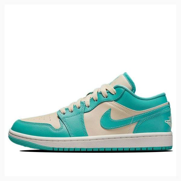 Air Jordan 1 Nike Low Baskets Femme Vert | JD-861VM