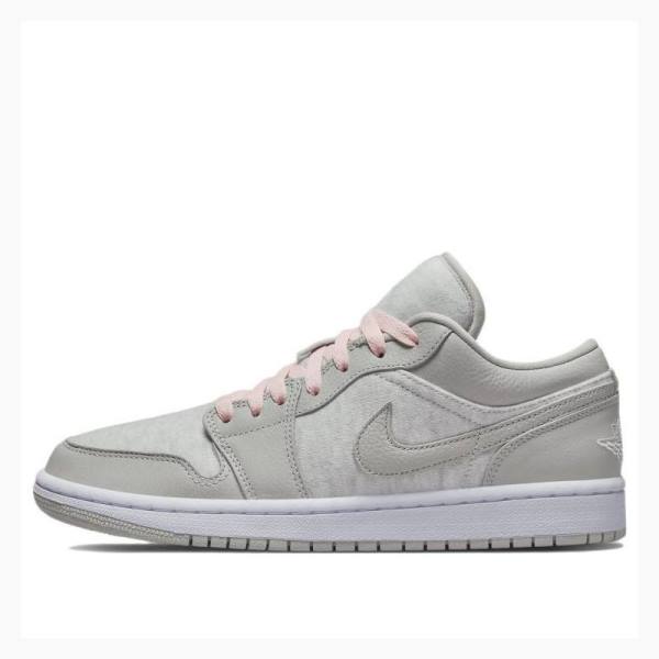 Air Jordan 1 Nike Low Coton Fleece Baskets Femme Grise | JD-896KA