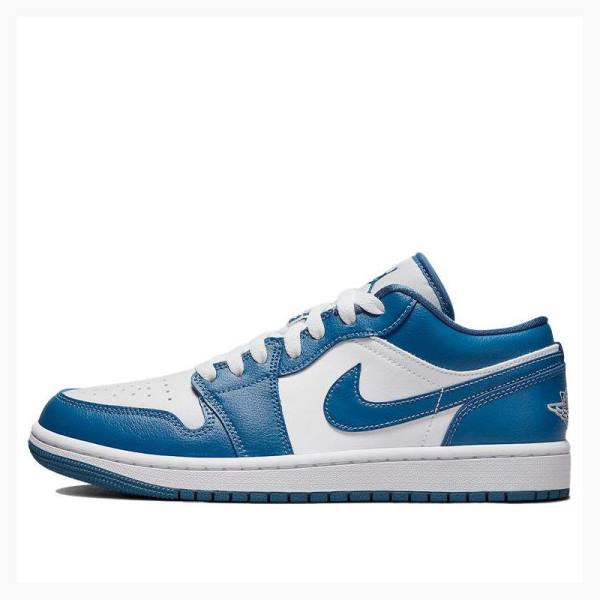 Air Jordan 1 Nike Low Marina Blue Baskets Femme Bleu | JD-951WF