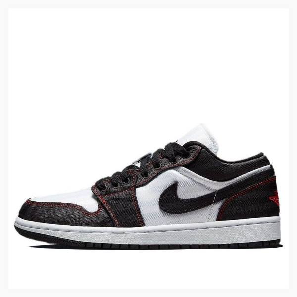 Air Jordan 1 Nike Low SE Utility Baskets Femme Blanche Noir Rouge | JD-193HF