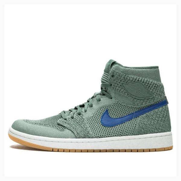 Air Jordan 1 Nike Retro Flyknit Clay Chaussure De Basketball Homme Vert | JD-504CW