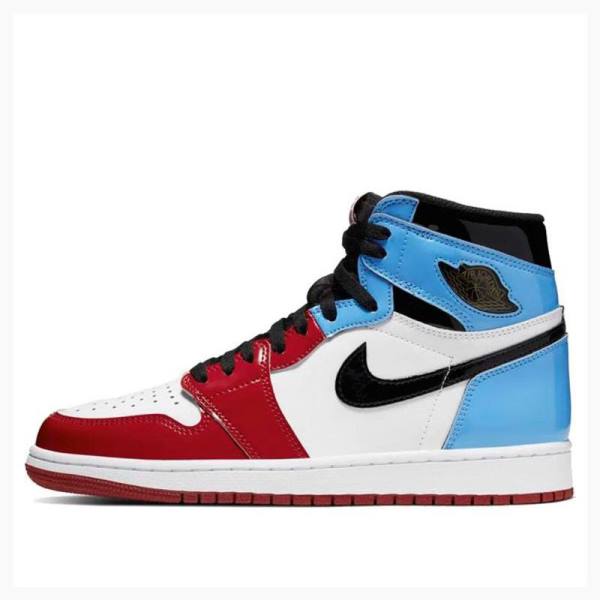 Air Jordan 1 Nike Retro High OG Fearless UNC Chicago Chaussure De Basketball Homme Blanche Rouge Bleu | JD-098IR