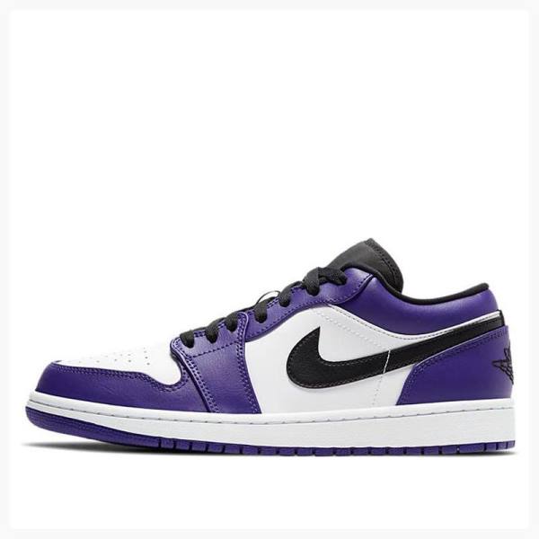 Air Jordan 1 Nike Retro Low Court Baskets Homme Violette Noir | JD-279UX