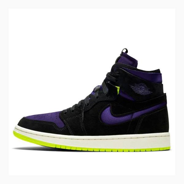 Air Jordan 1 Nike Zoom Air CMFT Halloween Baskets Femme Violette Noir Vert | JD-198LG