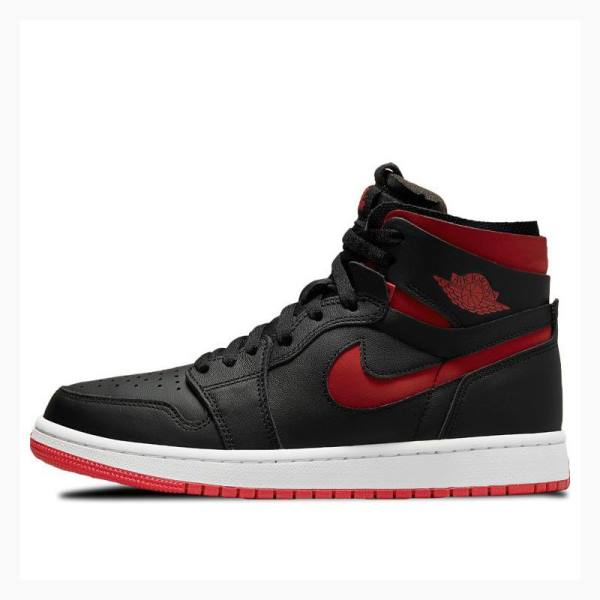 Air Jordan 1 Nike Zoom CMFT Bred Chaussure De Basketball Femme Noir Rouge | JD-731CU