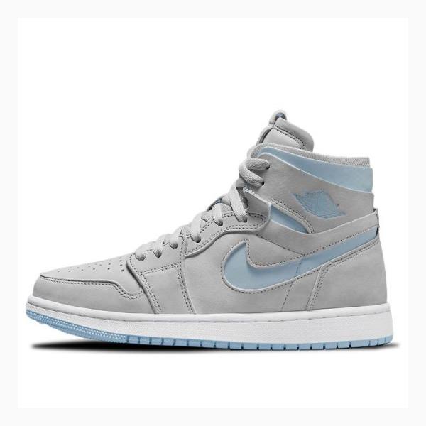 Air Jordan 1 Nike Zoom CMFT Chaussure De Basketball Femme Grise | JD-295PN