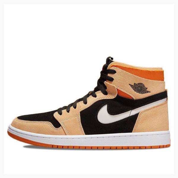 Air Jordan 1 Nike Zoom CMFT Pumpkin Spice Chaussure De Basketball Homme Noir Orange | JD-829NG