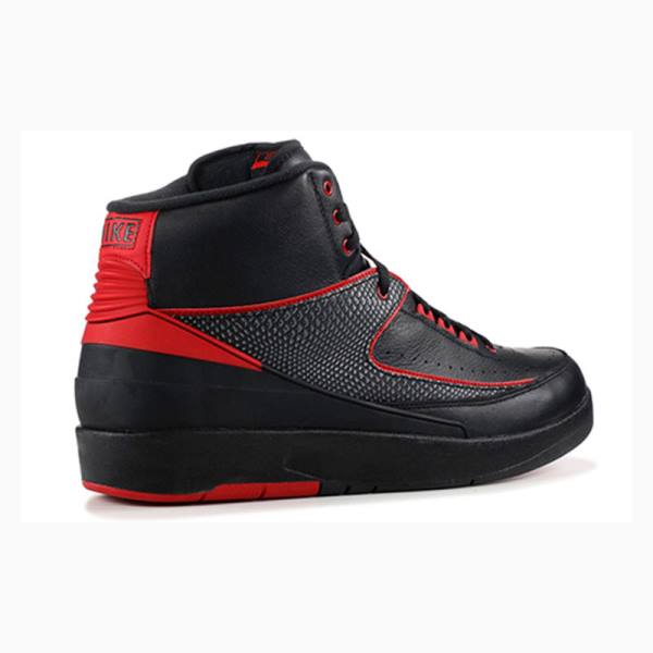 Air Jordan 2 Nike Retro Alternate Chaussure De Basketball Homme Noir Rouge | JD-031GB