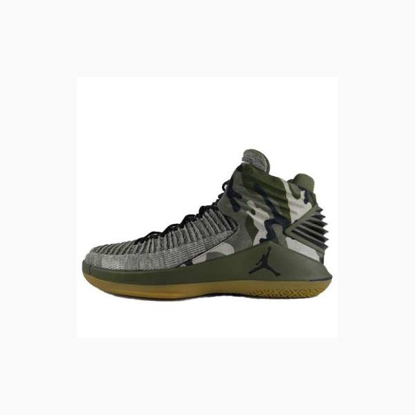 Air Jordan 32 Nike Veterans Day Chaussure De Basketball Homme Vert Olive | JD-478IP