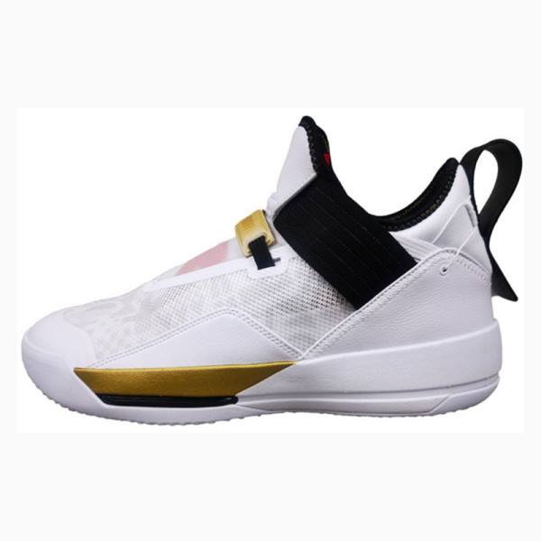 Air Jordan 33 Nike Chaussures Course Femme Noir Blanche | JD-154FT