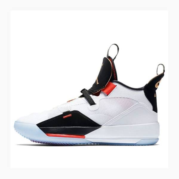 Air Jordan 33 Nike PF Future Flight Chaussure De Basketball Homme Blanche Noir Rouge | JD-475SB