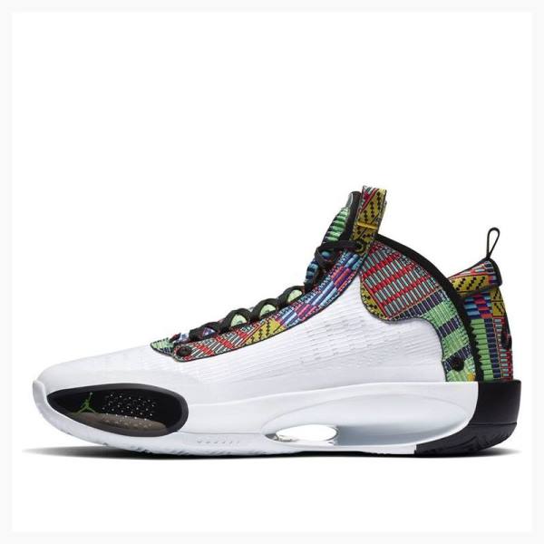 Air Jordan 34 Nike PE Rui Hachimura Japan Chaussure De Basketball Homme Multicolore | JD-619KW