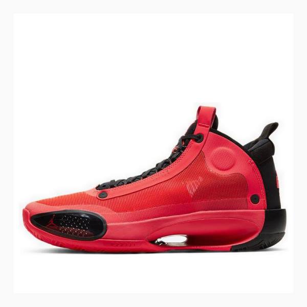 Air Jordan 34 Nike PF Infrared 23 Chaussure De Basketball Homme Rouge Noir | JD-923WM