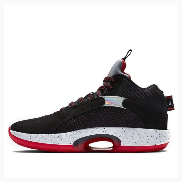 Air Jordan 35 Nike Bred Chaussure De Basketball Homme Noir Rouge | JD-802VI