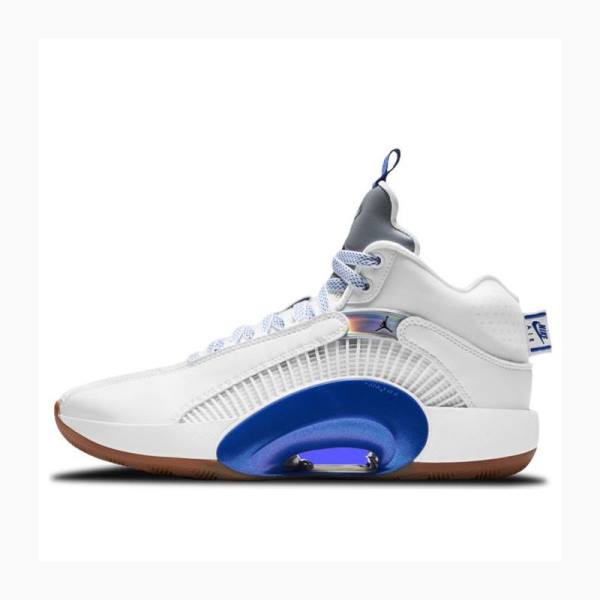 Air Jordan 35 Nike Sisterhood\' Chaussure De Basketball Homme Blanche Bleu | JD-392KD