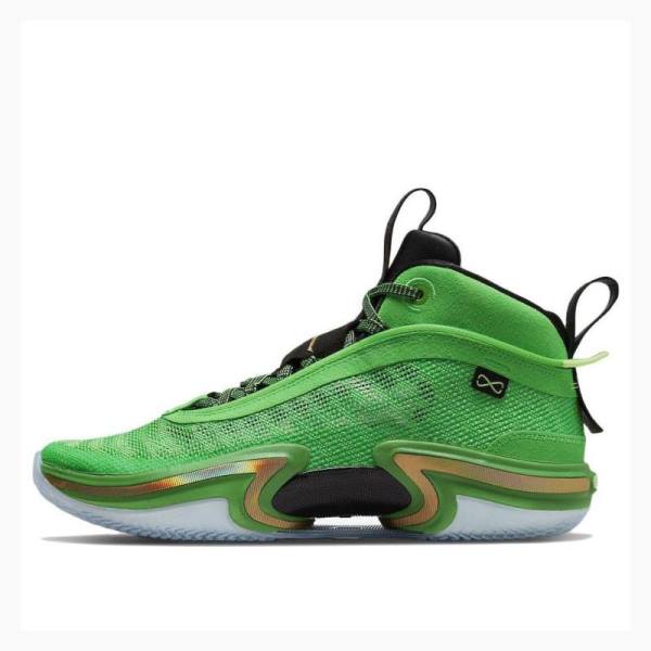 Air Jordan 36 Nike PF Chaussure De Basketball Homme Vert | JD-692WI