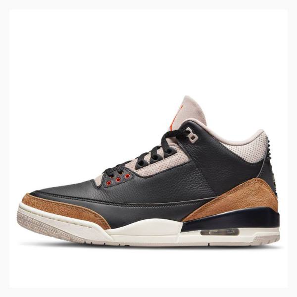 Air Jordan 3 Nike Retro Desert Elephant Chaussure De Basketball Homme Noir Marron | JD-957YZ