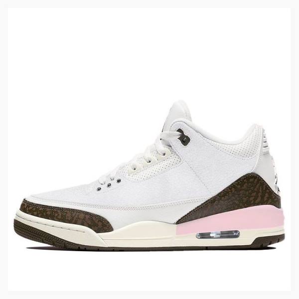 Air Jordan 3 Nike Retro Neapolitan Dark Mocha Chaussure De Basketball Femme Blanche Marron | JD-281DK