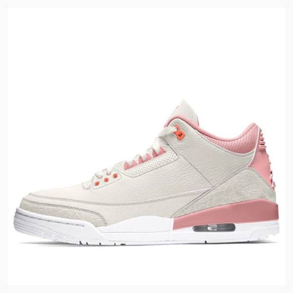 Air Jordan 3 Nike Retro Rust Pink Chaussure De Basketball Femme Rose Grise | JD-021SA