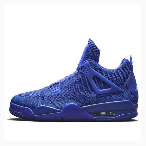 Air Jordan 4 Nike Flyknit Hyper Royal Chaussure De Basketball Homme Bleu | JD-629YX