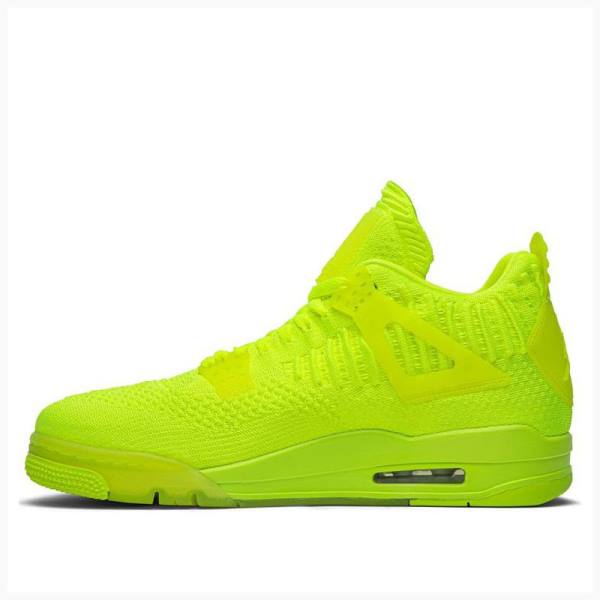 Air Jordan 4 Nike Flyknit Volt Chaussure De Basketball Homme Vert | JD-340YT