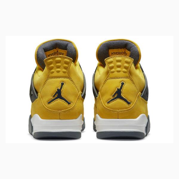 Air Jordan 4 Nike Retro Lightning Chaussure De Basketball Homme Jaune | JD-134VB