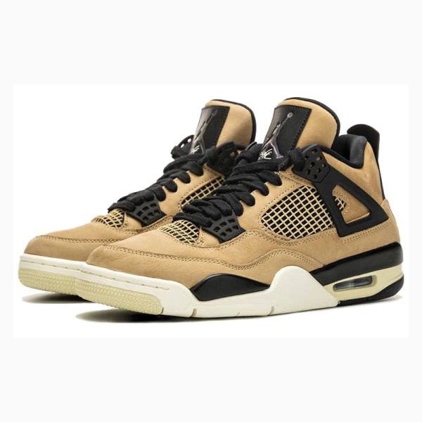 Air Jordan 4 Nike Retro Mushroom Chaussure De Basketball Femme Jaune | JD-893GW