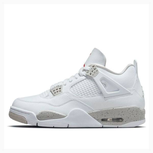 Air Jordan 4 Nike Retro Oreo Tech Chaussure De Basketball Homme Blanche Grise | JD-376EA