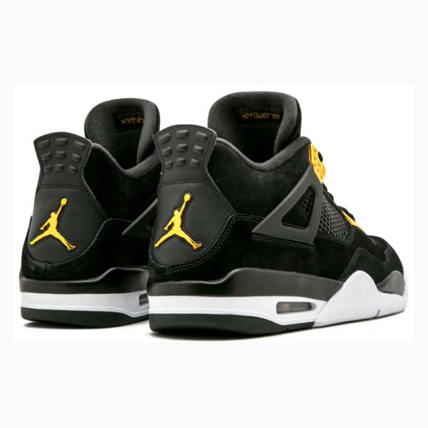 Air Jordan 4 Nike Retro Royalty Chaussure De Basketball Homme Noir Jaune | JD-743OG