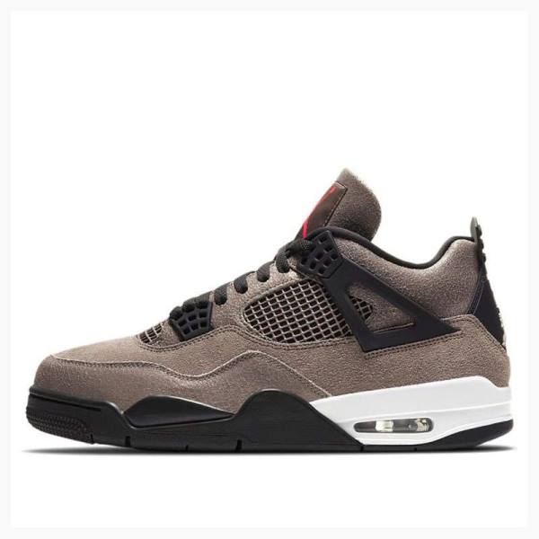 Air Jordan 4 Nike Retro Taupe Haze Chaussure De Basketball Homme Noir Marron | JD-249QR