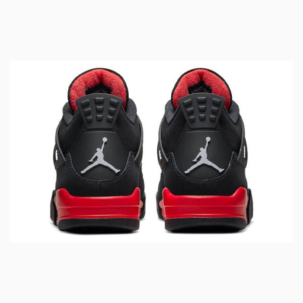 Air Jordan 4 Nike Retro Thunder Chaussure De Basketball Homme Noir Rouge | JD-738ZV