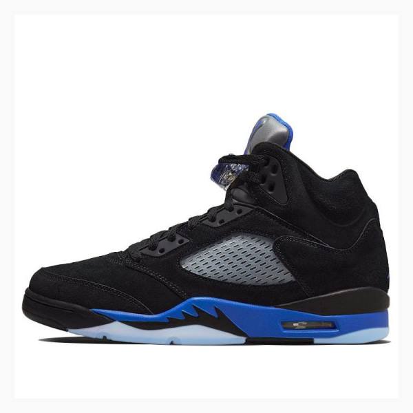 Air Jordan 5 Nike Retro Racer Chaussure De Basketball Homme Noir Bleu | JD-170DW