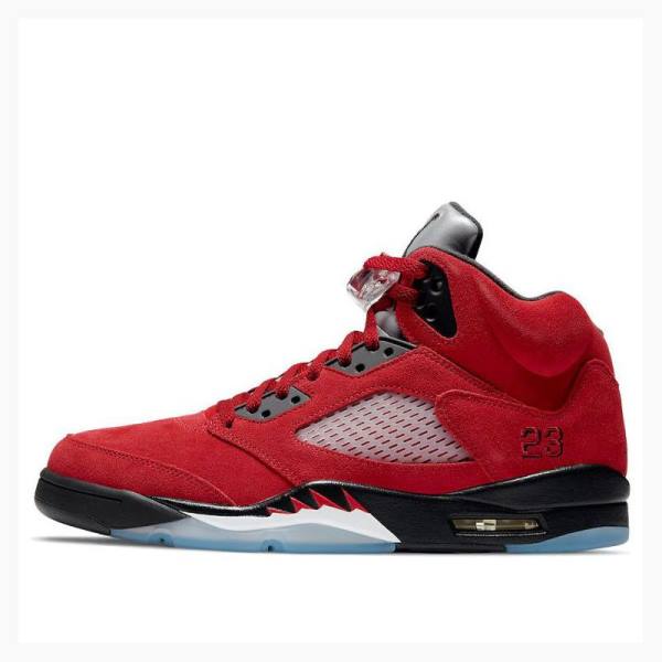 Air Jordan 5 Nike Retro Raging Bull Chaussure De Basketball Homme Rouge Noir | JD-514ZE