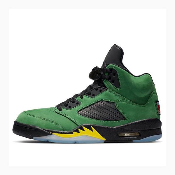 Air Jordan 5 Nike Retro SE Oregon Chaussure De Basketball Homme Vert | JD-261JR