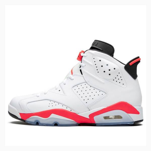 Air Jordan 6 Nike Retro Chaussure De Basketball Homme Blanche Rouge | JD-425QM