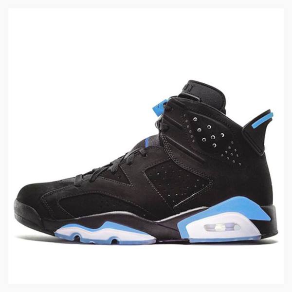 Air Jordan 6 Nike Retro UNC – Univeristy Chaussure De Basketball Homme Noir Bleu | JD-674YM