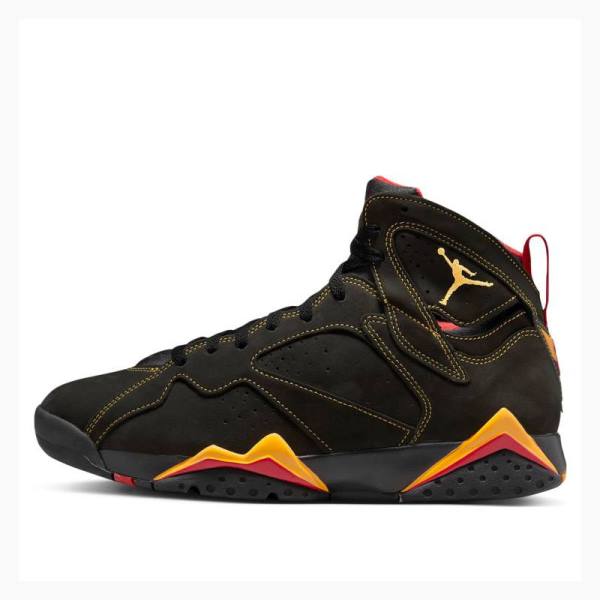 Air Jordan 7 Nike Retro Citrus Chaussure De Basketball Homme Noir Orange | JD-067RY