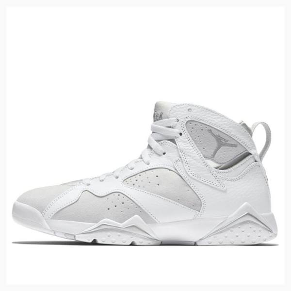 Air Jordan 7 Nike Retro Pure Money Chaussure De Basketball Homme Blanche | JD-526CL