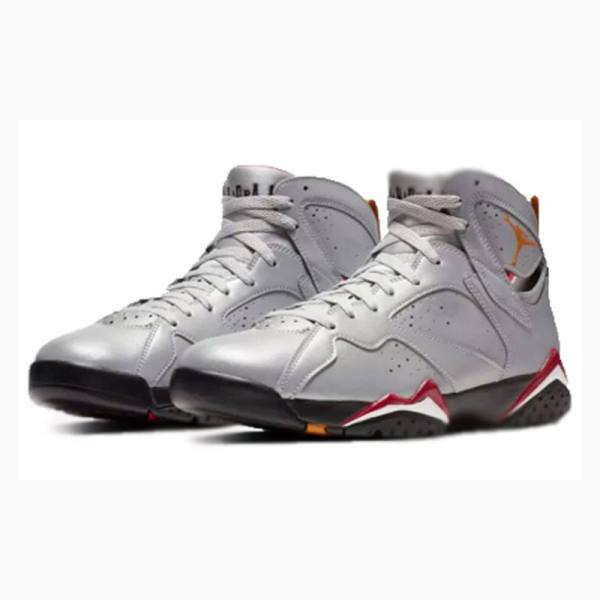 Air Jordan 7 Nike Retro Reflective Cardinal Chaussure De Basketball Homme Argent | JD-391RC