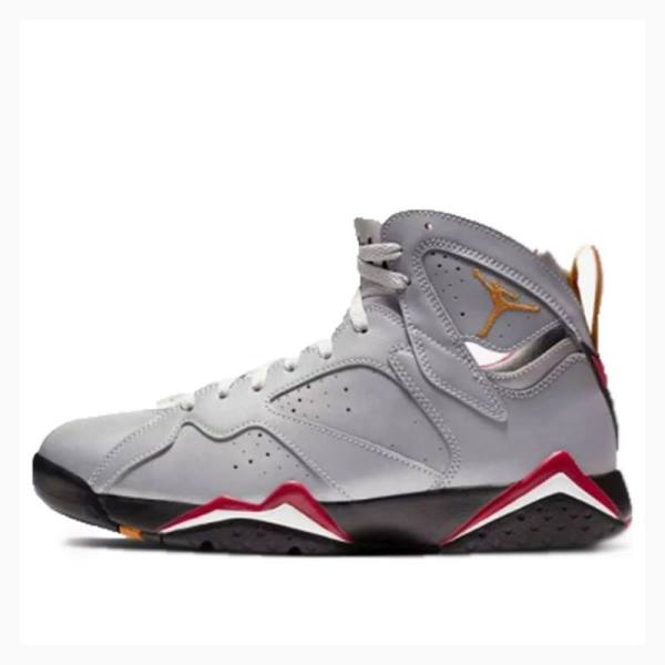 Air Jordan 7 Nike Retro Reflective Cardinal Chaussure De Basketball Homme Argent | JD-391RC