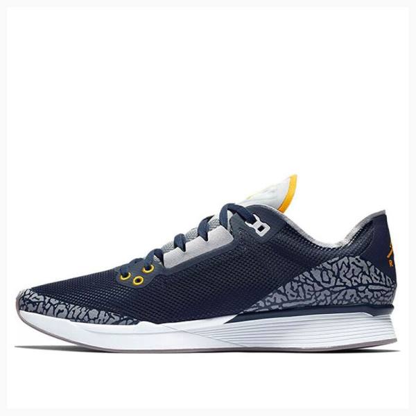 Air Jordan 8 Nike 8 Racer Michigan Chaussures Course Homme Bleu Marine | JD-453LY