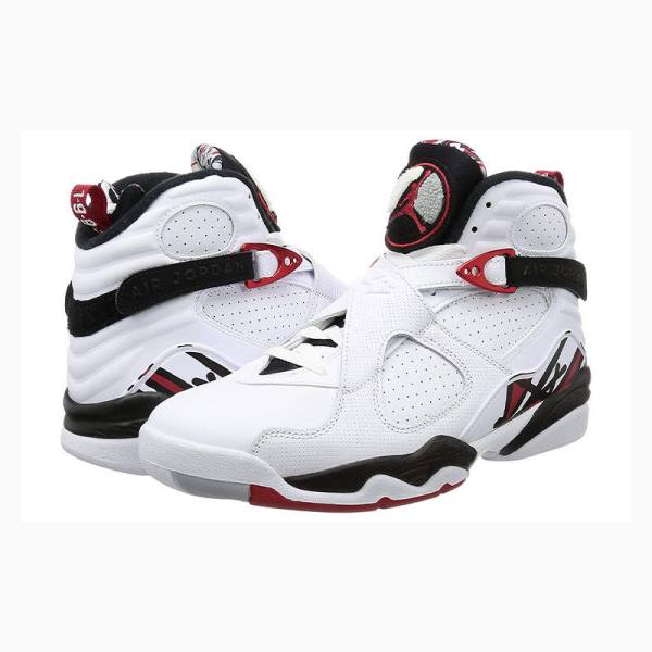 Air Jordan 8 Nike Retro Alternate Chaussure De Basketball Homme Blanche Noir Rouge | JD-064QI