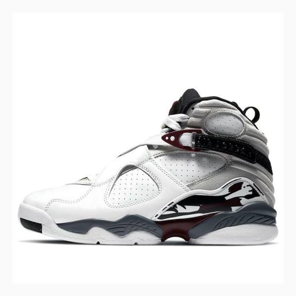 Air Jordan 8 Nike Retro \'Burgundy\' Chaussure De Basketball Femme Blanche Rouge | JD-057OM