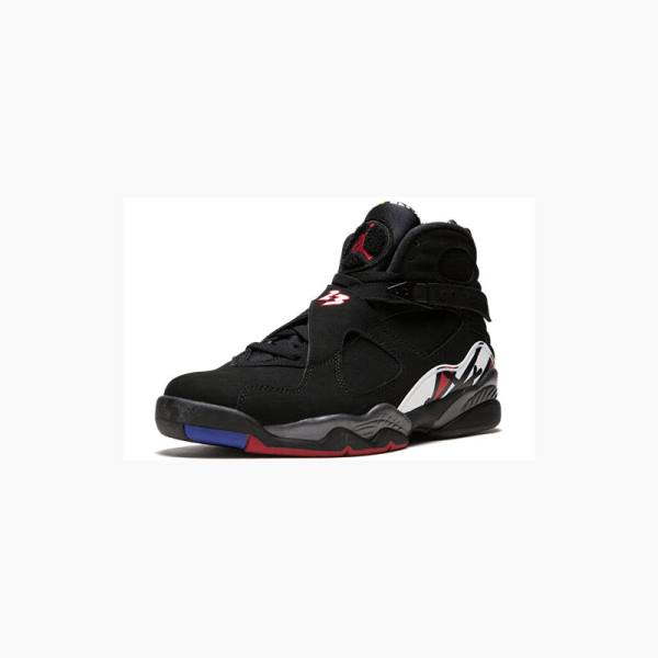 Air Jordan 8 Nike Retro Playoffs Chaussure De Basketball Homme Noir Blanche Rouge | JD-510DU