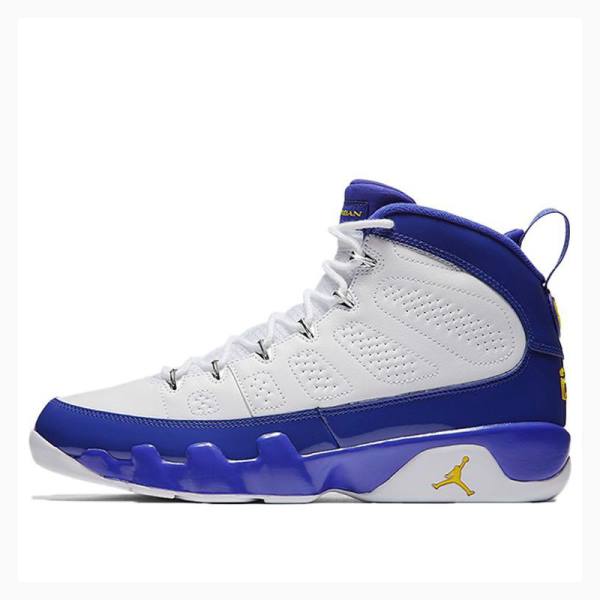 Air Jordan 9 Nike Retro Kobe Bryant Chaussure De Basketball Homme Blanche Bleu | JD-420UY