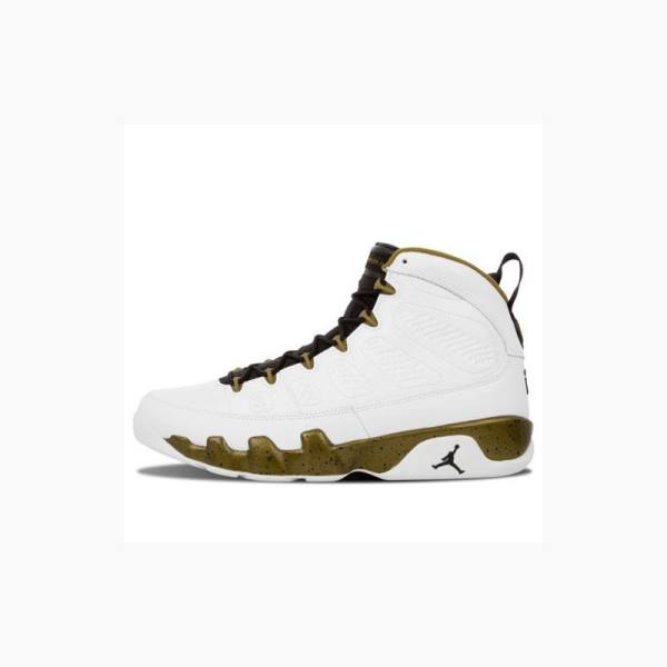 Air Jordan 9 Nike Retro The Spirit Chaussure De Basketball Homme Blanche Doré | JD-450BU