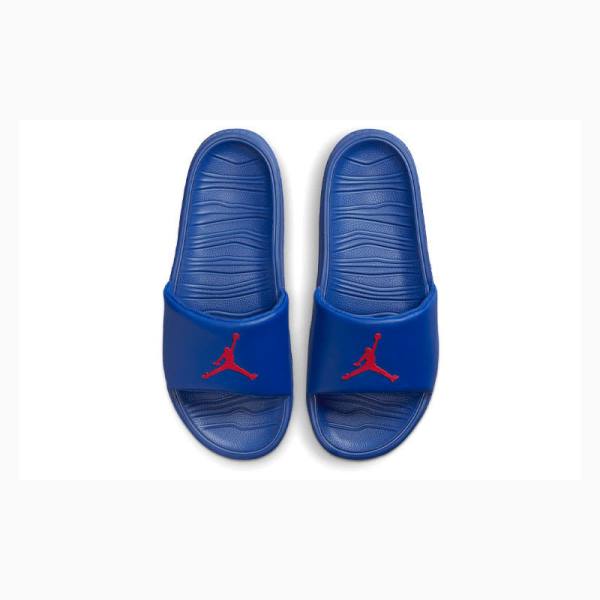 Air Jordan Nike Break Claquette Homme Bleu Rouge | JD-076UF