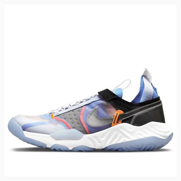 Air Jordan Nike Delta Breathe White Metallic Silver Chaussures Course Homme Multicolore | JD-085ZM