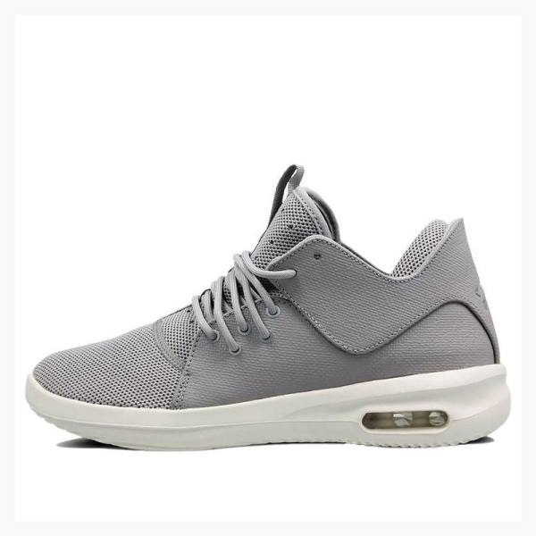 Air Jordan Nike First Class Chaussures Course Homme Grise Blanche | JD-583XY