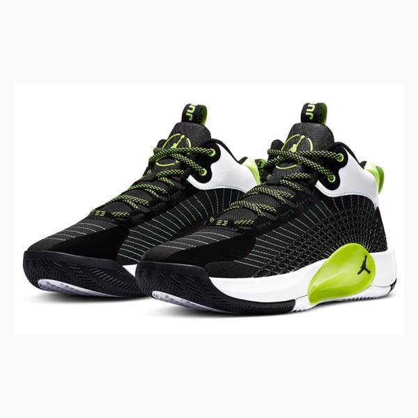 Air Jordan Nike Jumpman 2021 PF Chaussure De Basketball Homme Noir Vert Blanche | JD-902NF